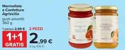 Carrefour Marmellate e Confettura Agrisicilia offerta