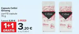 Carrefour Capsule Cellini Ginseng offerta