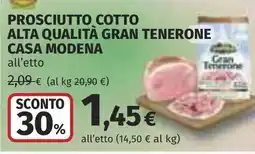 Coop Prosciutto Cotto Alta Qualità Gran Tenerone Casa Modena offerta