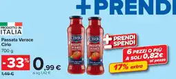 Carrefour Passata Verace Cirio offerta