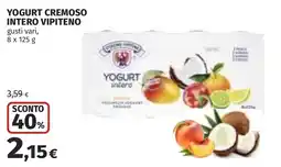 Coop YOGURT CREMOSO INTERO VIPITENO offerta