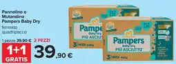 Carrefour Pannolino o Mutandino Pampers Baby Dry offerta