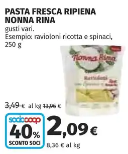 Coop Pasta fresca ripiena Nonna Rina offerta