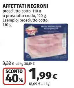 Coop AFFETTATI NEGRONI offerta