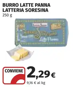 Coop BURRO LATTE PANNA LATTERIA SORESINA offerta