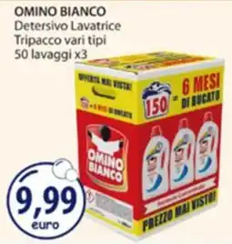 Acqua & Sapone OMINO BIANCO Detersivo Lavatrice Tripacco offerta
