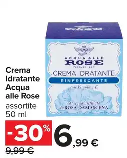 Carrefour Crema Idratante Acqua alle Rose offerta