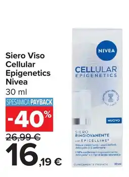 Carrefour Siero Viso Cellular Epigenetics Nivea offerta