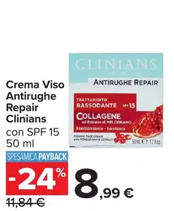 Carrefour Crema Viso Antirughe Repair Clinians offerta