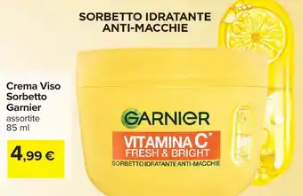Carrefour Crema Viso Sorbetto Garnier offerta
