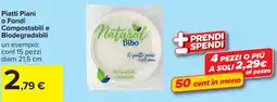 Carrefour Piatti Piani Natural Bibo offerta