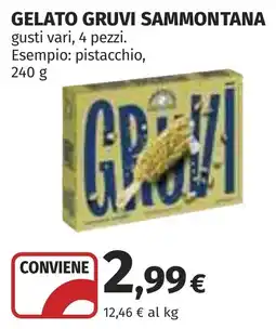 Coop Gelato Gruvi Sammontana offerta