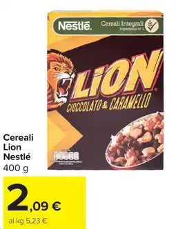 Carrefour Cereali Lion Nestlé offerta