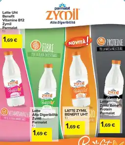 Carrefour Latte Uht Benefit Zymil Parmalat offerta