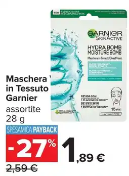 Carrefour Maschera in Tessuto Garnier offerta