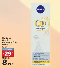 Carrefour Contorno Occhi Anti-rughe Q10 Nivea offerta