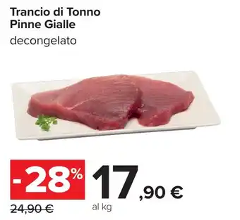 Carrefour Trancio di Tonno Pinne Gialle offerta