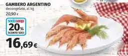 Coop Gambero Argentino offerta
