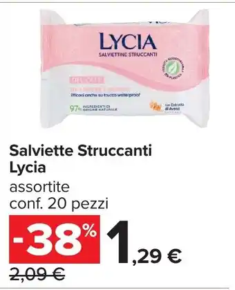 Carrefour Salviette Struccanti Lycia offerta