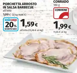 Coop Porchetta arrosto in salsa barbecue offerta