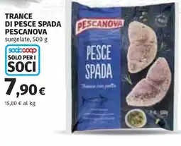 Coop Tranci di pesce spada Pescanova offerta
