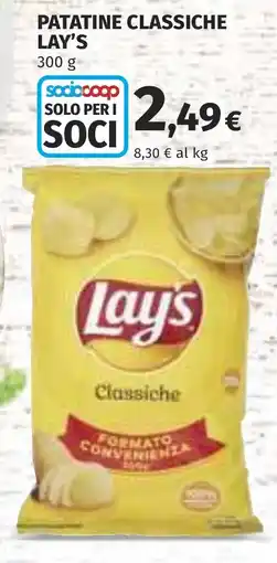 Coop Patatine classiche Lay's offerta