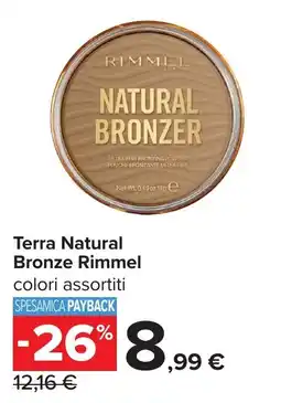 Carrefour Terra Natural Bronze Rimmel offerta