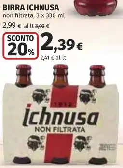 Coop Birra Ichnusa offerta