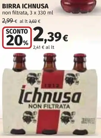 Coop Birra Ichnusa offerta