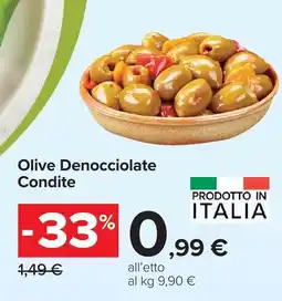 Carrefour Olive Denocciolate Condite offerta