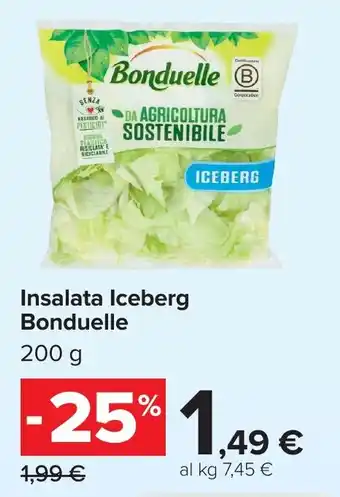 Carrefour Insalata Iceberg Bonduelle offerta