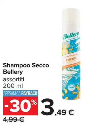 Carrefour Shampoo Secco Bellery offerta
