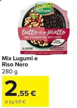 Carrefour Valfrutta Mix Lugumi e Riso Nero offerta