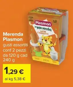 Carrefour Merenda Plasmon offerta