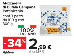 Carrefour Mozzarella di Bufala Campana Pettinicchio offerta