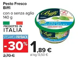 Carrefour Pesto Fresco Biffi offerta