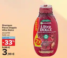 Carrefour Shampoo Pacco Doppio Ultra Dolce offerta