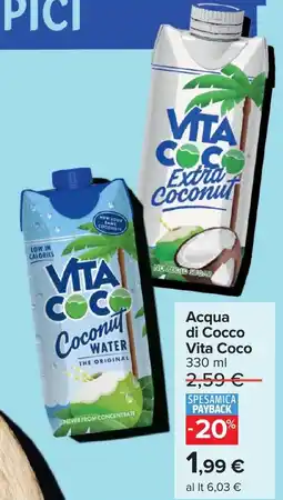 Carrefour Acqua di Cocco Vita Coco offerta
