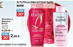 Carrefour Shampoo o Balsamo Elvive offerta