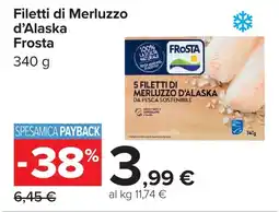 Carrefour Filetti di Merluzzo d'Alaska Frosta offerta