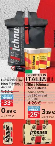 Carrefour Birra Ichnusa Non Filtrata offerta