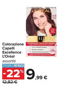 Carrefour Colorazione Capelli Excellence L'Oréal offerta