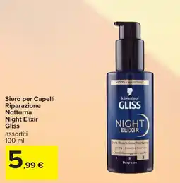 Carrefour Schwarzkopf GLISS NIGHT ELIXIR offerta
