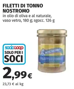 Coop Filetti di tonno Nostromo offerta