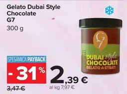 Carrefour Gelato Dubai Style Chocolate G7 offerta