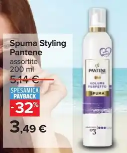 Carrefour Spuma Styling Pantene offerta