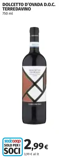Coop DOLCETTO D'OVADA D.O.C. TERREDAVINO offerta