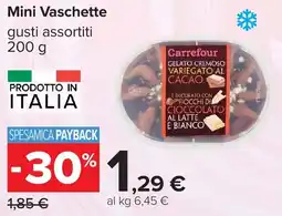 Carrefour Mini Vaschette gusti assortiti offerta