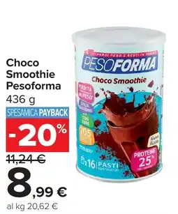 Carrefour Choco Smoothie Pesoforma offerta