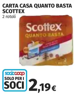 Coop Carta Casa Quanto Basta Scottex offerta